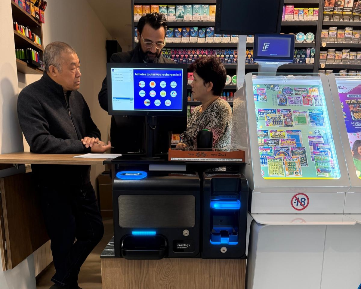 Installation caisse automatique tabac presse - Goldex France